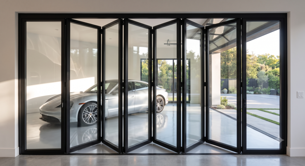 luxury-garage-glass-hydraulic-door-closed