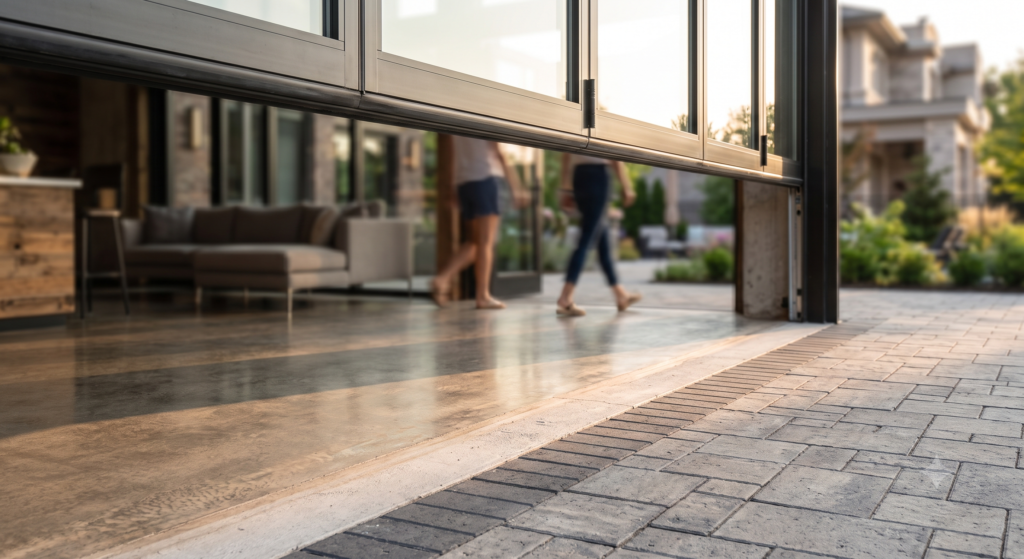 crown_folding_door_trackless_floor_transition